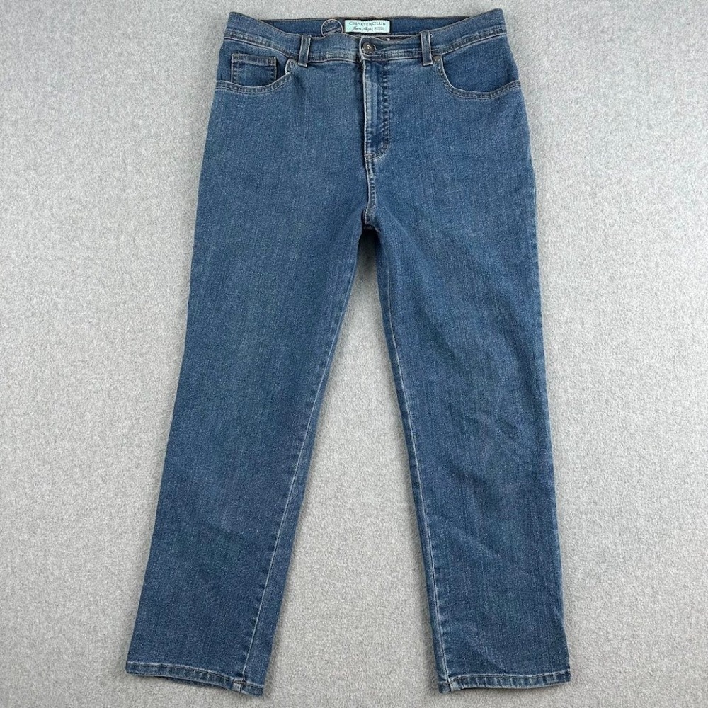 Charter Club Petite‎ Classic Narrow Leg Tummy Control Jeans Medium Wash Size 10P